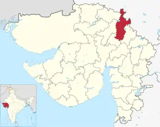 Lagekarte des Distrikts