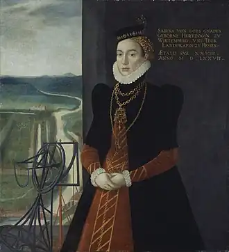 Landgräfin Sabina von Hessen-Kassel (Caspar van der Borcht)