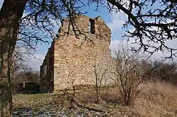 Ruine der Klinger Kirche