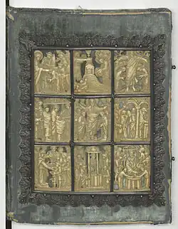 Vorderdeckel des Einbandes