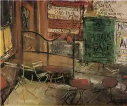 Wand mit Plakaten, 1927[A 2]