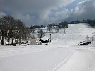 Skipiste auf dem Kuhberg