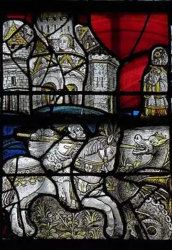 Der heilige Georg bezwingt den Drachen