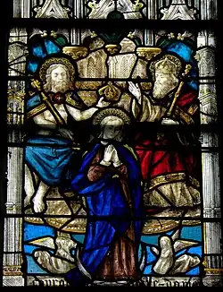 Krönung Mariens durch Jesus Christus und Gottvater