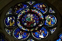 Maria mit Jesuskind, umgeben von Engeln