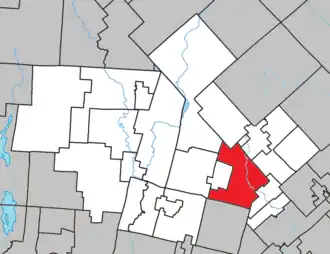 Lage in der MRC Les Laurentides