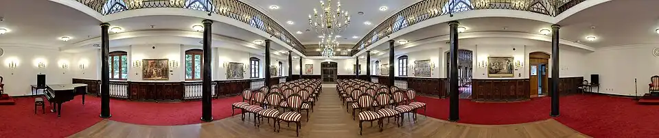 Der Säulensaal im Schloss Gostynin