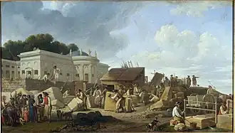 La construction de l'hôtel de Salm