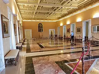 Saal der Schweizergarde. Hier hielt Johannes Paul&nbsp;II. theologische Konferenzen ab.