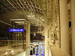 Die denkmalgeschützte und wiederaufgebaute Bahnsteighalle im Jahr 2011