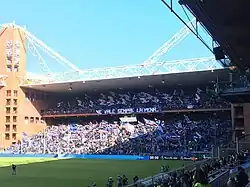 Die Gradinata Sud, Heim der UC Sampdoria Ultras (2019)