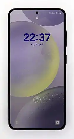 S24 mit Sperrbildschirm