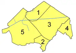 Lage der Mitgliedsgemeinden in der Samtgemeinde Nordhümmling