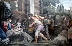 Das Altarbild (Geburt Christi) von Carlo Maratta