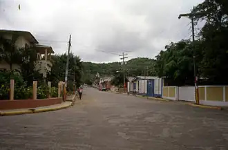 Eine Straße in San Juan del Sur