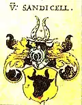 Wappen derer von Sandizell in Johann Siebmachers Wappenbuch von 1605
