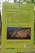 Informationstafel am Naturschutzgebiet (2020)