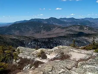 Die Sandwich Range, von Mount Chocorua aus nach Westen gesehen.