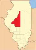 Das Sangamon County von seiner Gründung im Jahr 1821 bis 1823