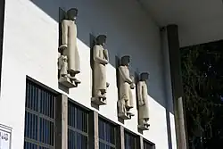 Römisch-katholische Pfarrkirche Sankt Karl Luzern, die vier Evangelisten von August Blaesi (1903–1979).