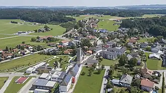 Blick über Sankt Georgen bei Salzburg