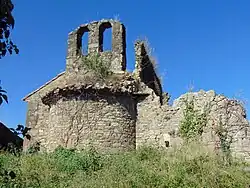 Die romanische Kirchenruine Sant Silvestre del Mor