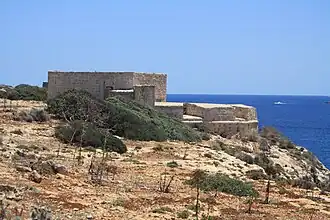 Die Santa Marija Gun Battery auf Comino