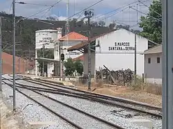 Bahnhof von São Marcos und Santana da Serra mit neuen IC Gleisen
