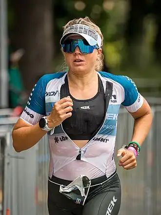 Sara Svensk bei den Ironman-Europameisterschaften in Frankfurt am Main (2023)