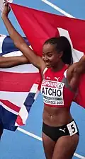 Sarah Atcho Rang fünf in 23,12&nbsp;s