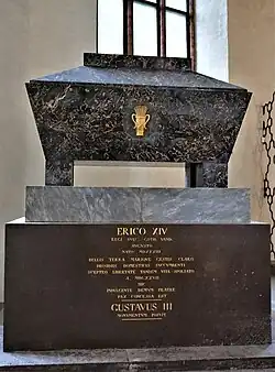 Sarkophag Eriks XIV. im Dom zu Västerås