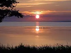 Sonnenuntergang am Saroma-See