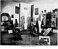 Sascha Schneider in seinem Atelier, 1902