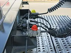 Wendelkabel zwischen Zugmaschine und Sattelauflieger