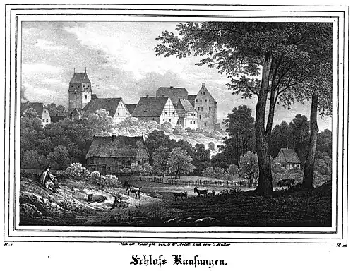 Schloss Kaufungen anno 1839