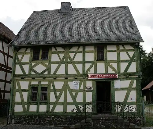 Kleinstädtisches Wohnhaus aus Schadeck, erbaut um 1700, heute im Freilichtmuseum Hessenpark ausgestellt