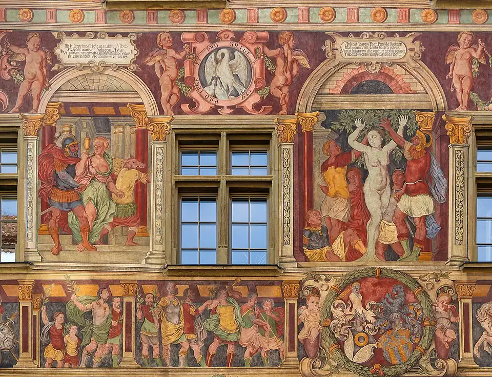 Triumphmarsch, das Wappen der Besitzer, Odysseus bei Kirke und der Baum der Lotophagen