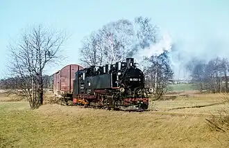 Vom Werk I kommend kurz vor der Gabelstelle (Bild 2)