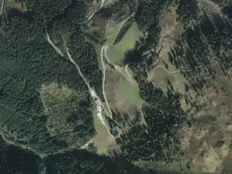 Schattbachalm aus der Vogelperspektive