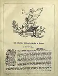 Titelblatt des Hefts aus dem Jahre 1876 für den Monat Lenzmond mit einer Vignette von Fritz Geiges