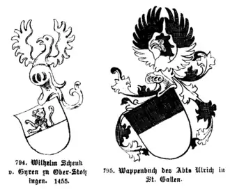 Abbildungen in Otto von Albertis Wappenbuch 1898[16]