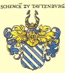 Wappen der Schenken zu Tautenburg