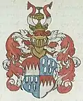 Wappen Gottfried Schenks von Limpurg nach Lorenz Fries: Chronik der Bischöfe von Würzburg, 1574–1582