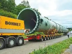 Schwertransport Anlagenbauteil