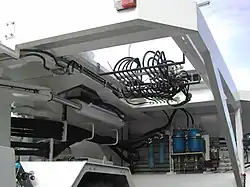 Lenkhydraulik eines knickgelenkten Schlackentransporters