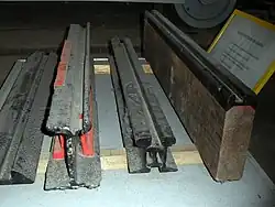 Historische Schienen­profile der Straßen­bahn Leipzig