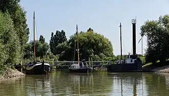 Endpunkt Schiffsbrücke am Rhein (Leverkusen)