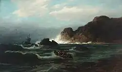 Richard Fresenius, Schiffbruch vor Küste