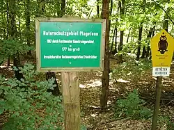 Grenze des NSG Plagefenn