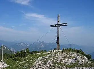 Gipfel des Schillerecks mit Kreuz